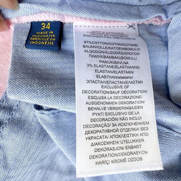 Polo Ralph Lauren Stretch Classic Fit Pink Chino Shorts Men’s Size 34 NWT - Picture 2 of 10